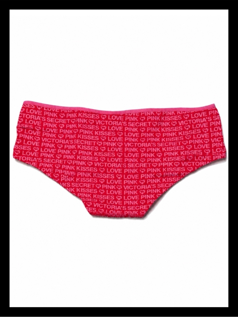 💕ⓅⒾⓃⓀ ⓋⓈ Y2K/HTF “LOVE VICTORIA’S SECRET PINK KISSES ” ELR Hipster Panties✨NWT✨💕